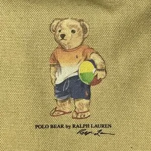 POLO RALPH LAUREN Polo Bear Beach Ball Bear Beige Canvas Backpack Polo Ralph Lauren | Bags | Polo Ralph Lauren Polo Bear Beach  main image 3